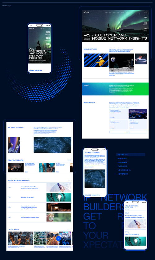 nokia公司网站ui设计